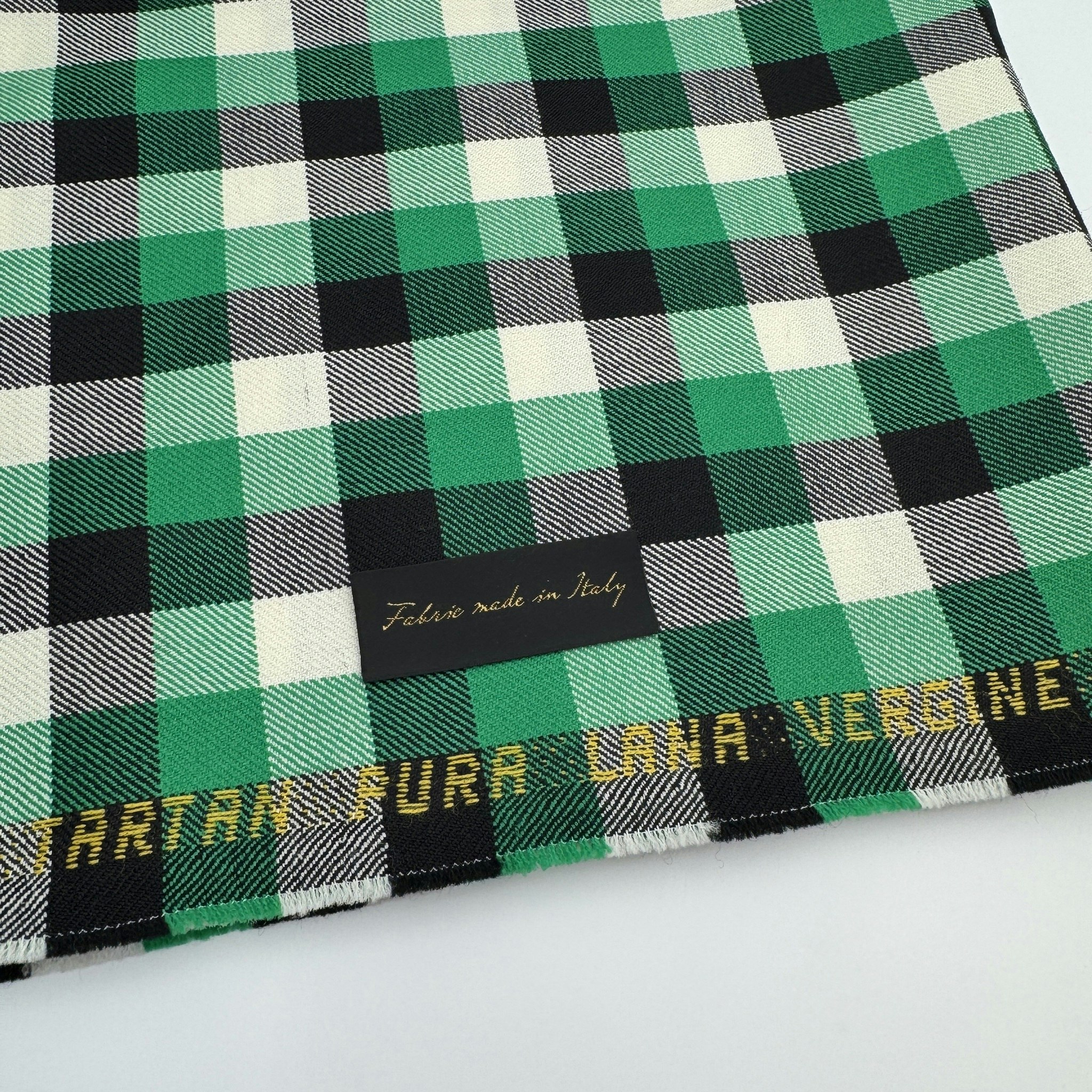 Ullruta svart/vit/grön