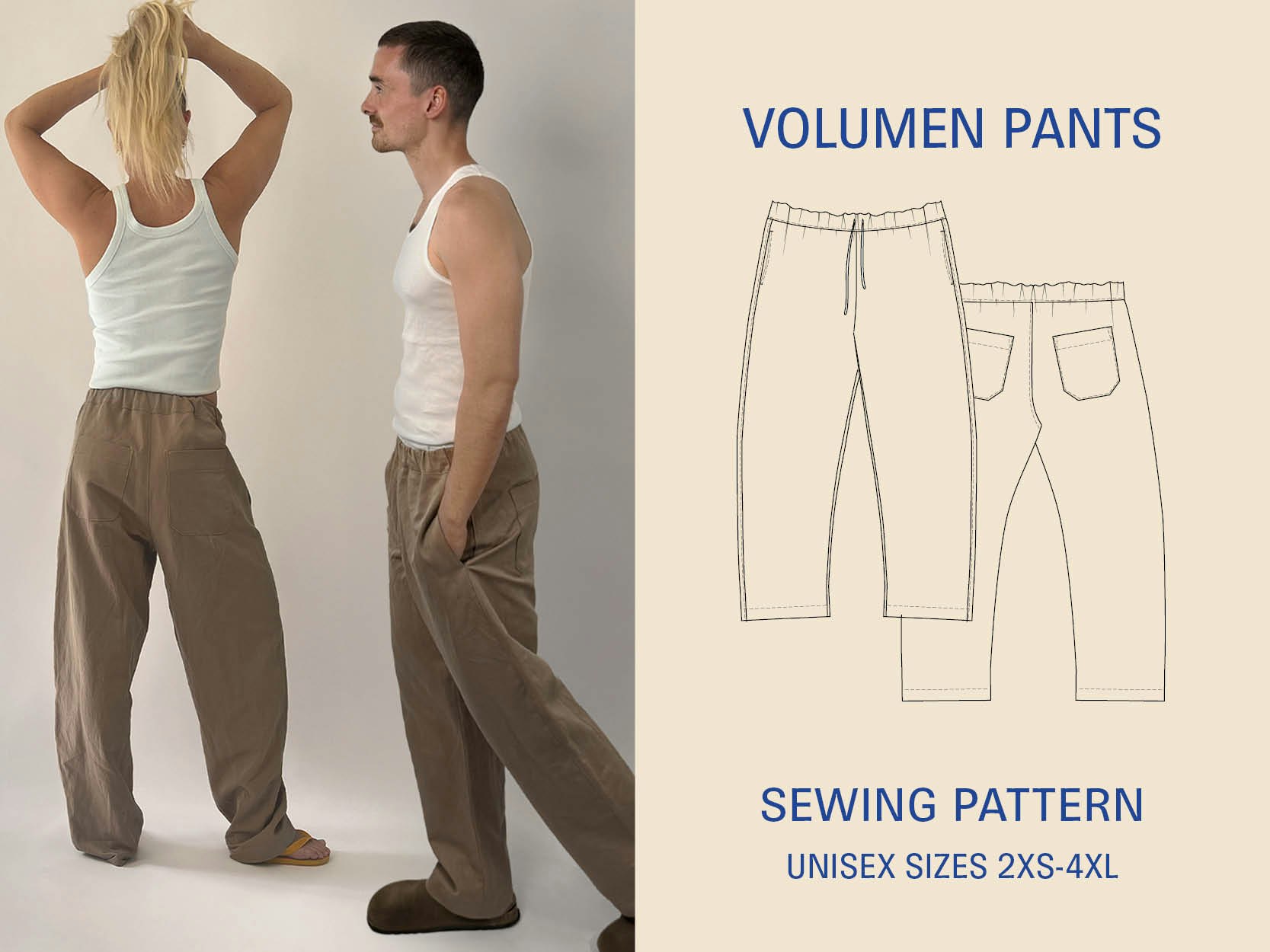 Unisex Volume Pants