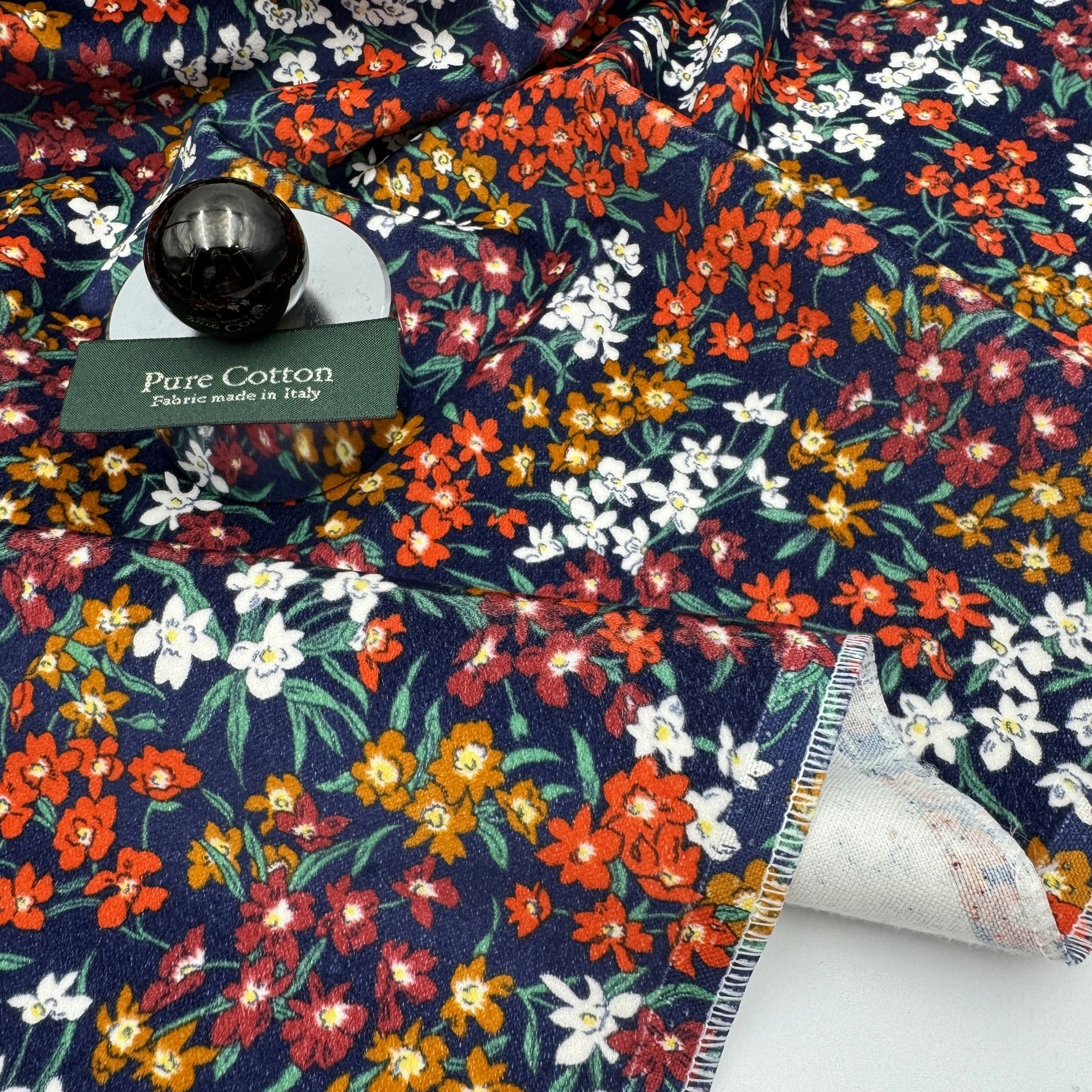 Libertysammet marin blommig