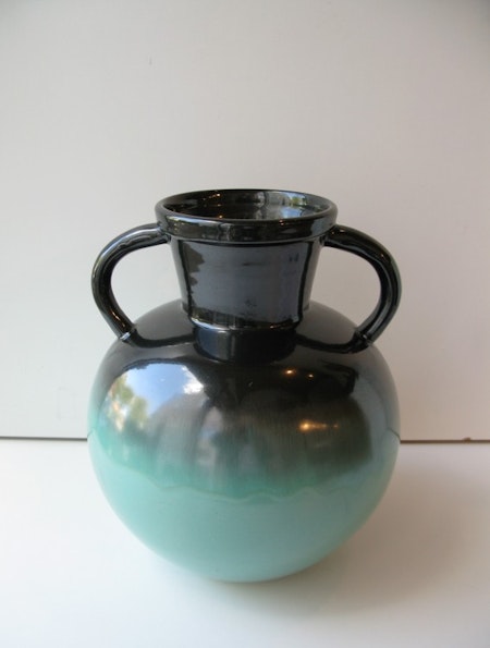 Green/black vase 2784-3