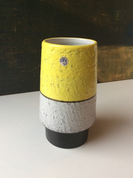 Black/yellow vase 43130/441