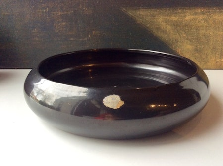 Black flower bowl 129