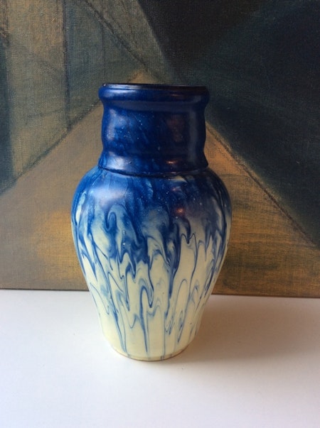 Blue/yellow vase 1503