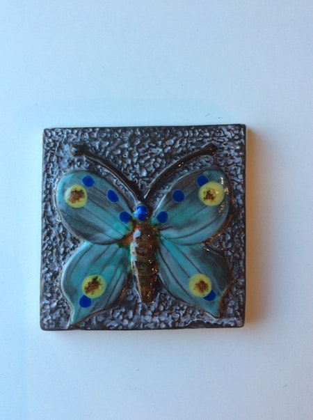 Sagoland butterfly wall plate 6056