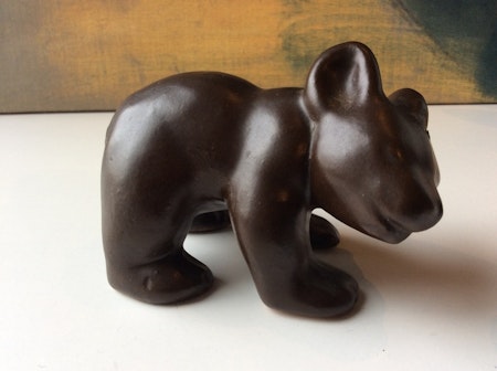 Bear figure 2 dark brown/black