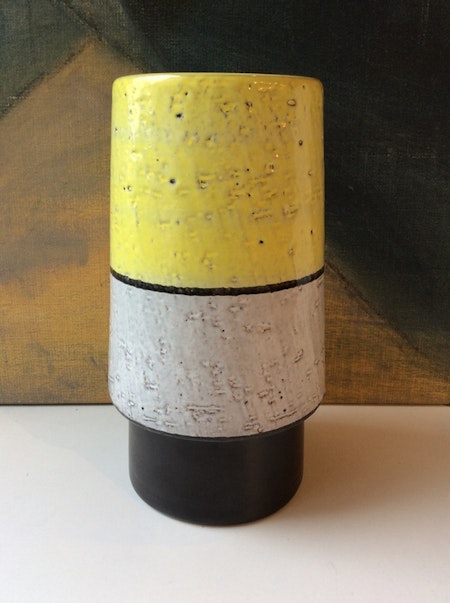 Yellow/white/black vase 43130/442