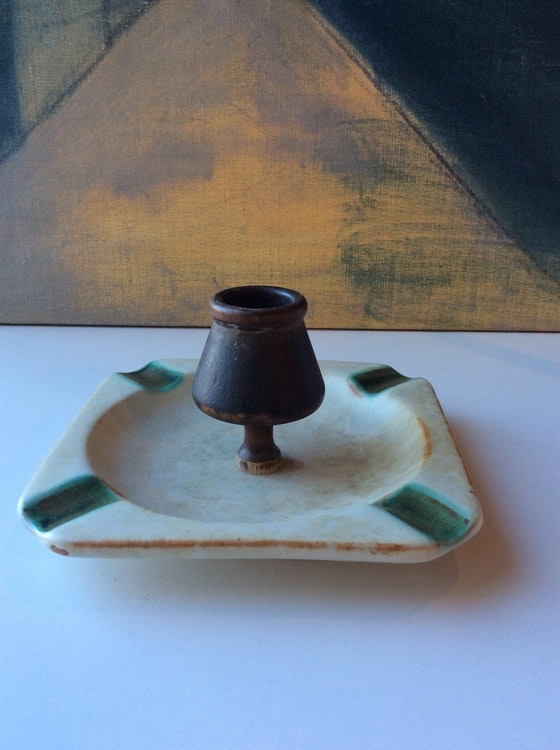 Grey/green ashtray 1