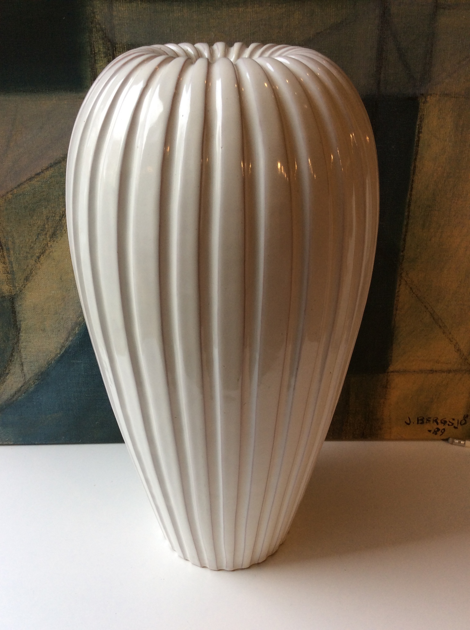 White floor vase 14