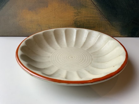 Biege/orange bowl 78