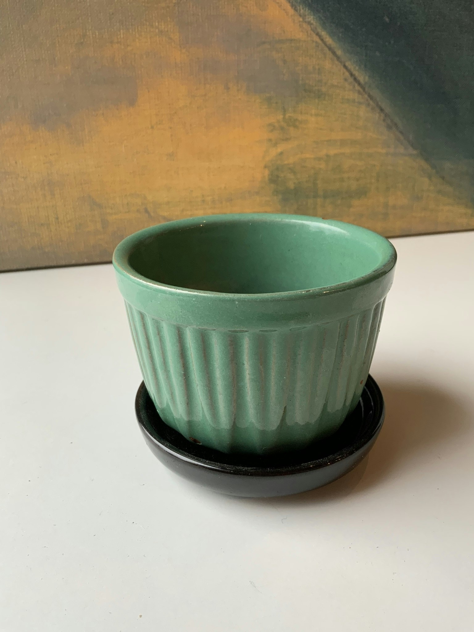 Green flower pot