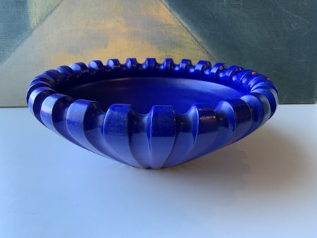 Lindstrand blue bowl 265