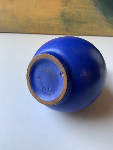 Lindstrand blue vase