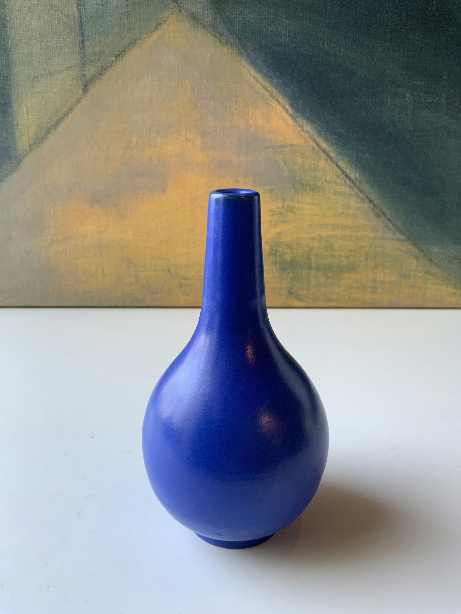 Lindstrand blue vase