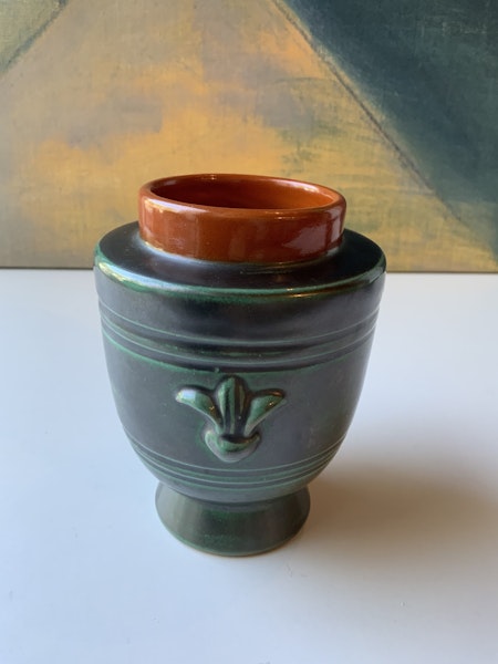 Green/orange vase 40