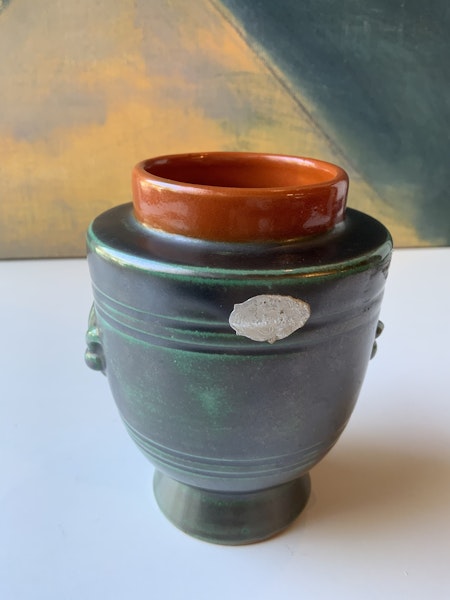 Green/orange vase 40