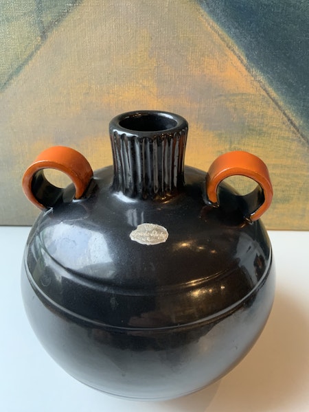 Black/orange bowl 2646