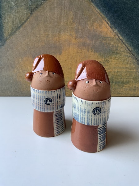 A pair of Andersson Santa Claus figures
