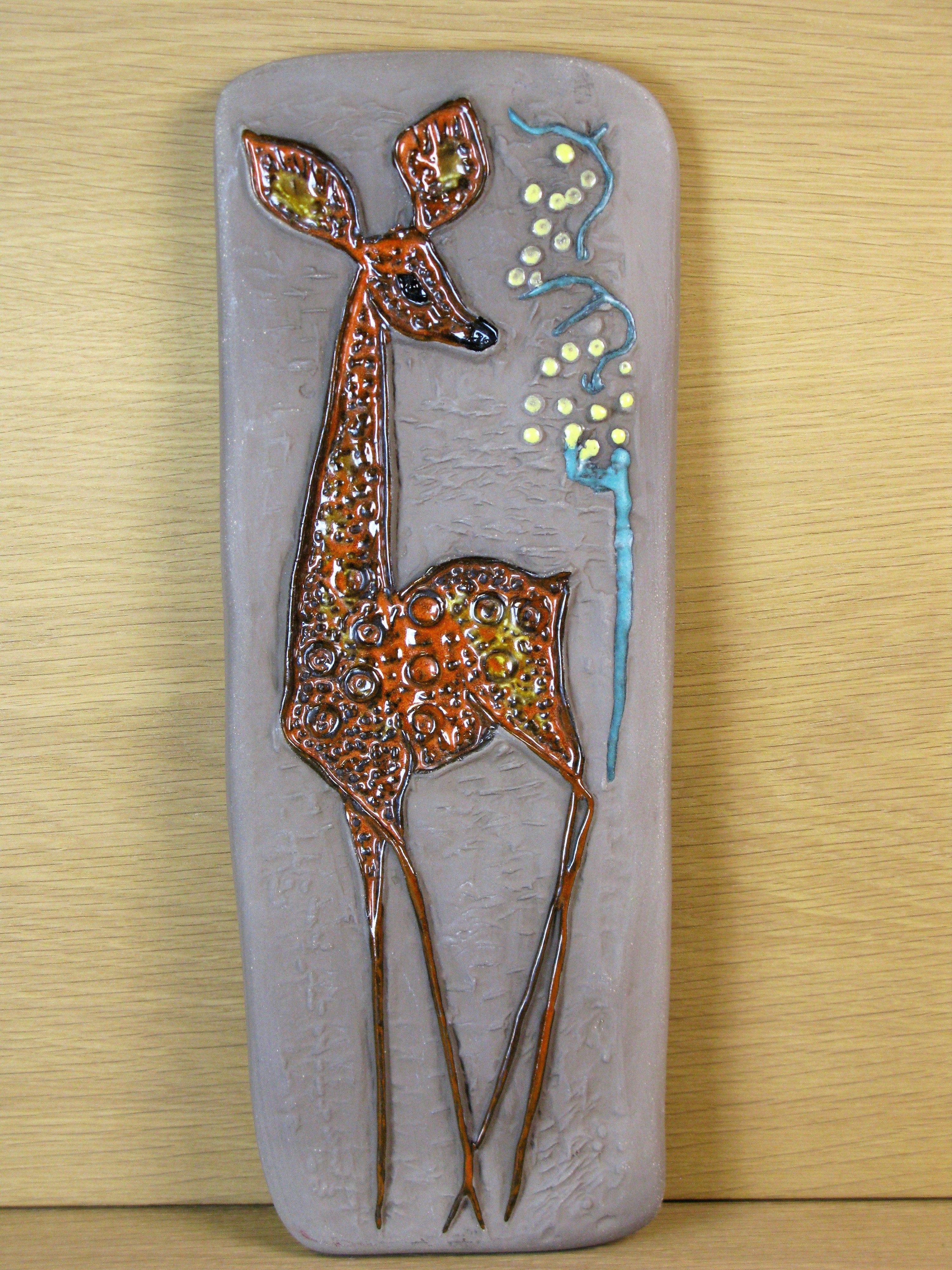 deer wall plate 0146e