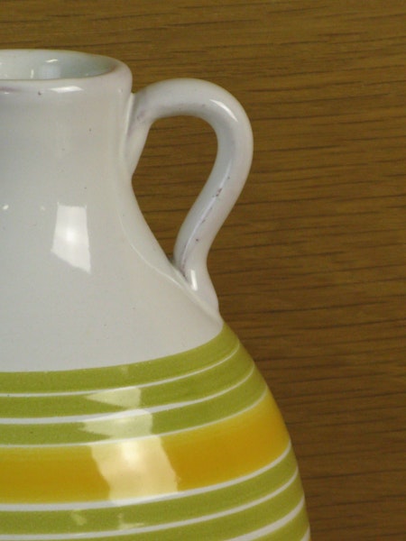 lime striped vase 643