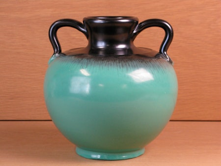 green and black vase 88