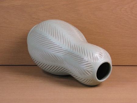 green fishbone vase 438