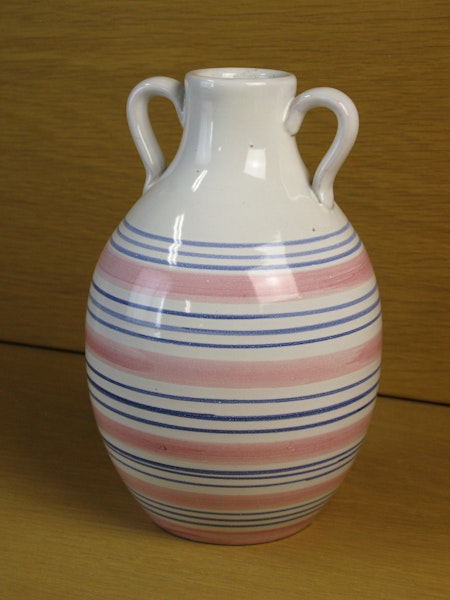 tricolor striped vase 643