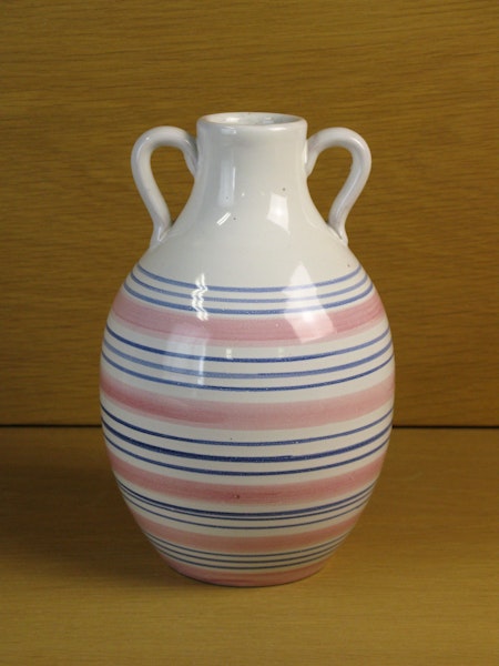 tricolor striped vase 643