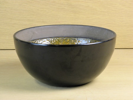 black and orange bowl 3059a
