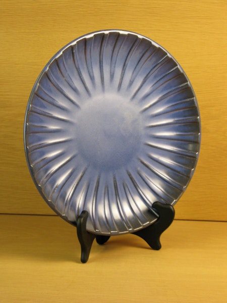 dull blue plate 19