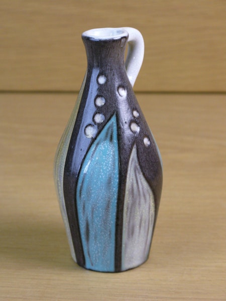 grey/turquoise vase 4330/679