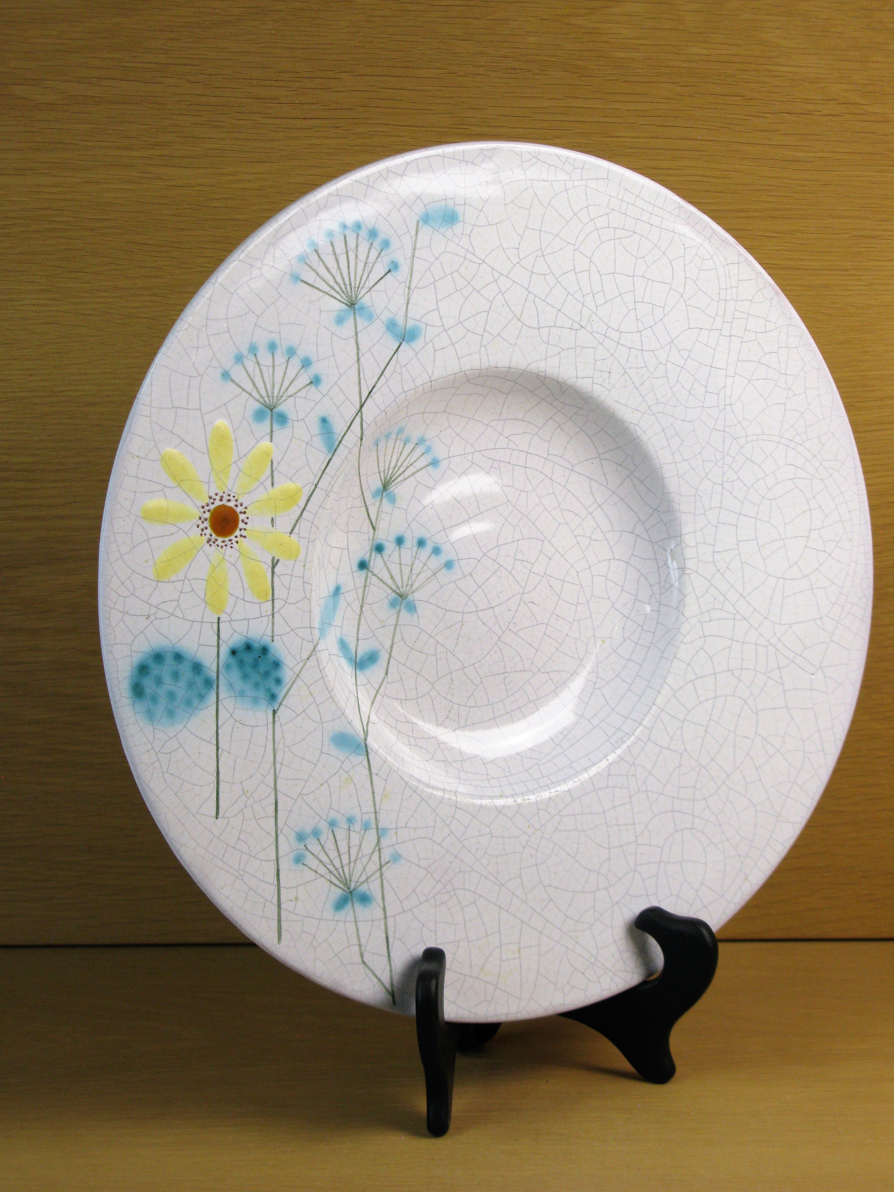 craquelure flower plate 3