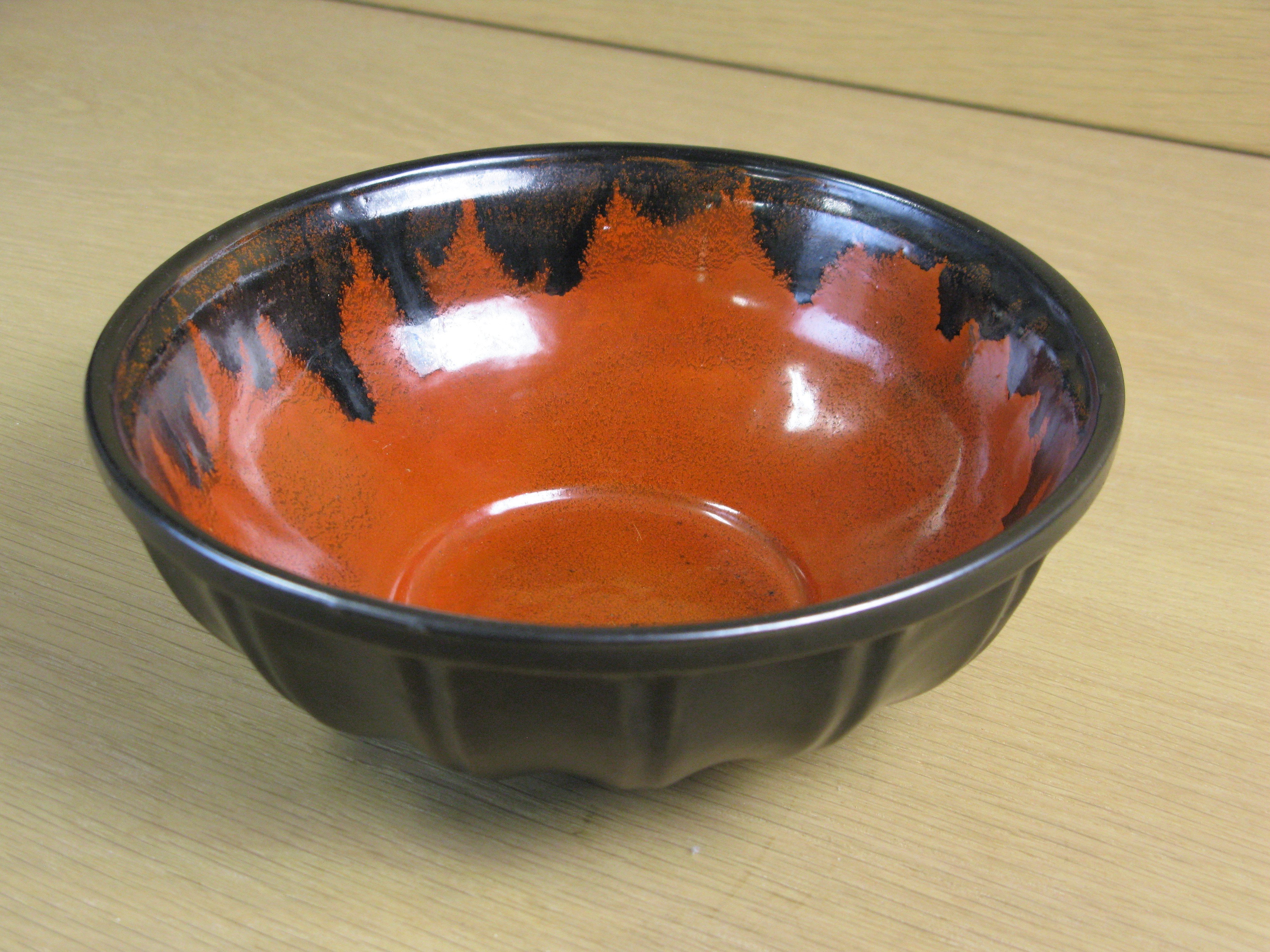 black/orange bowl 139