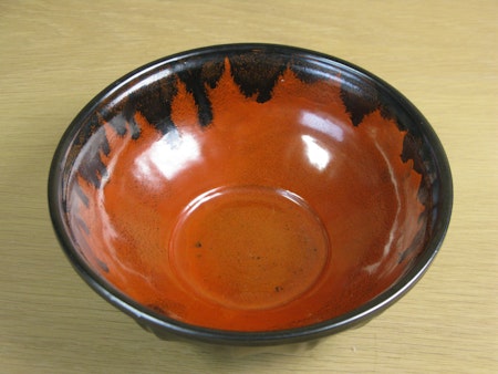 black/orange bowl 139