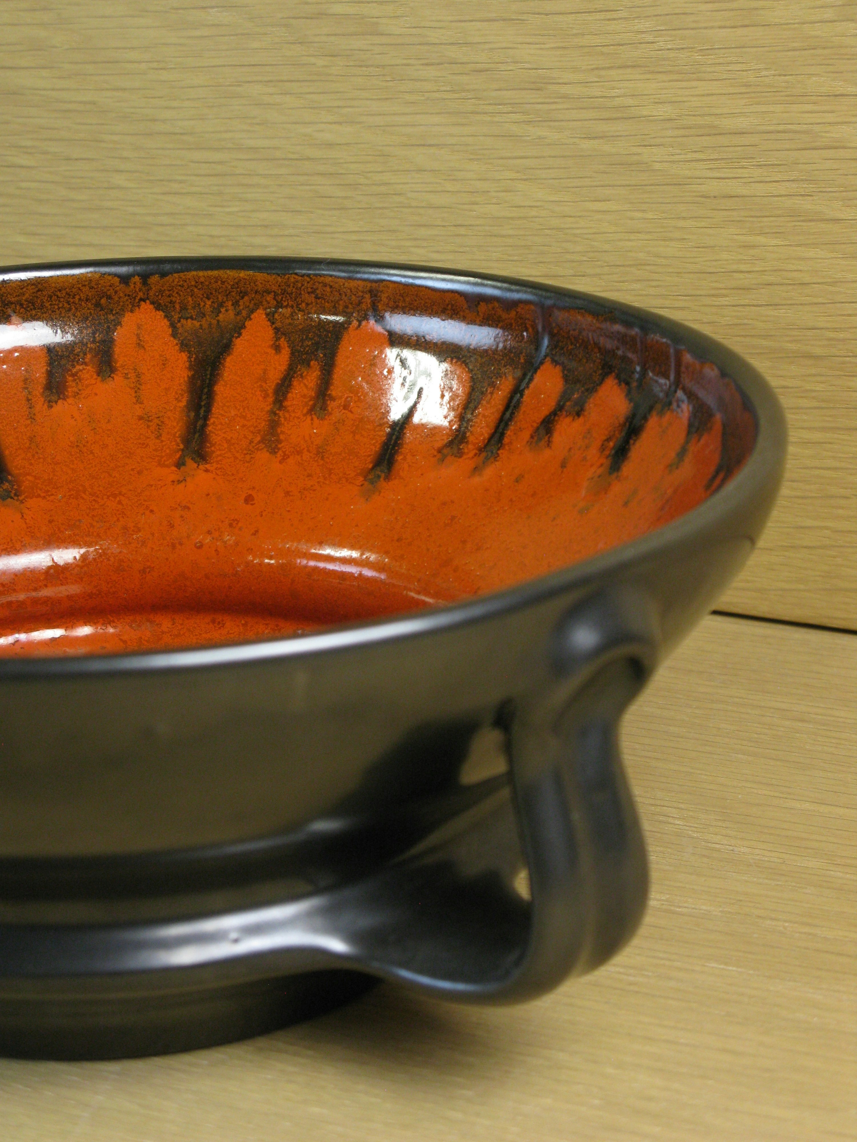 black/orange bowl 2188