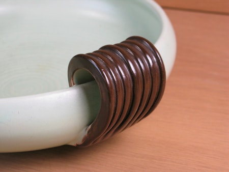 light green/brown bowl 52