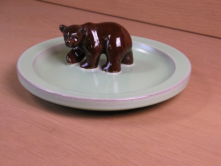 brown bear in green bowl 46