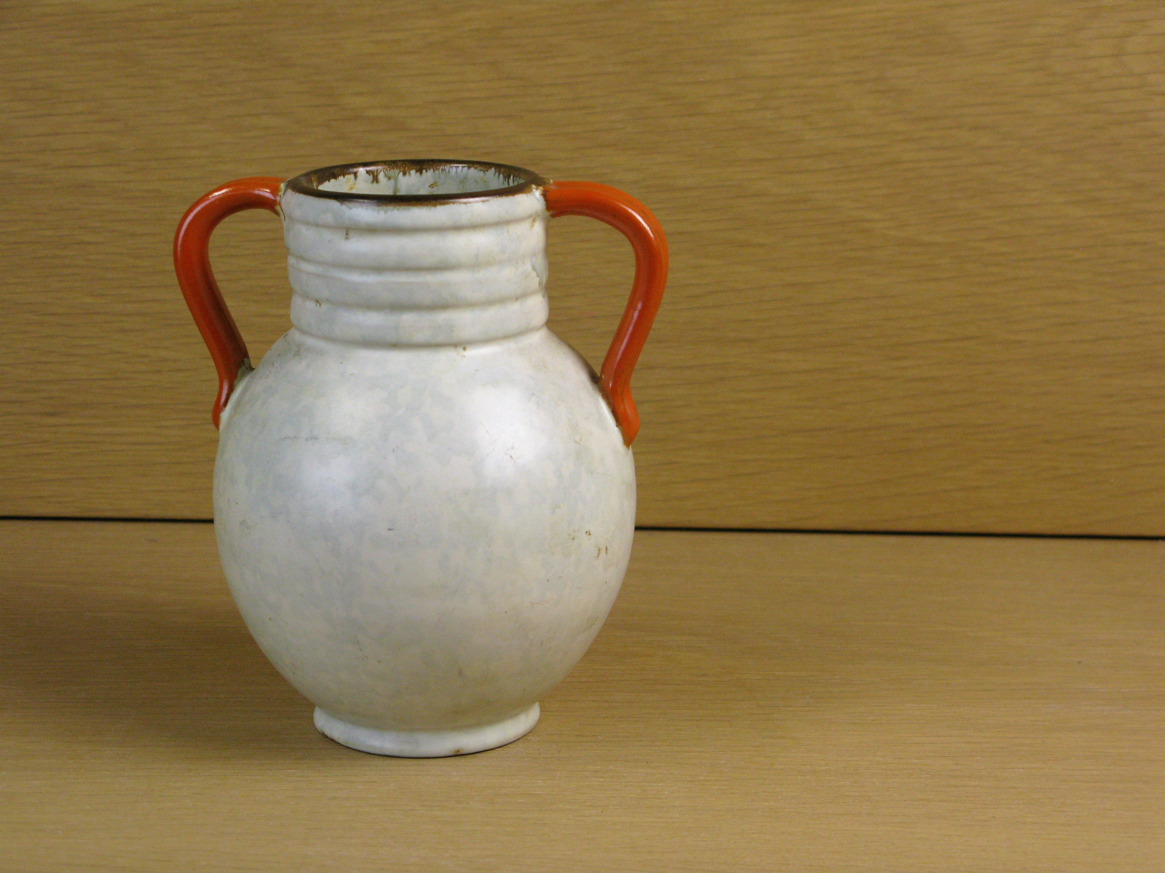 greyish/orange/brown vase 64
