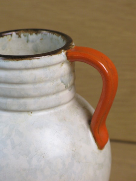 greyish/orange/brown vase 64
