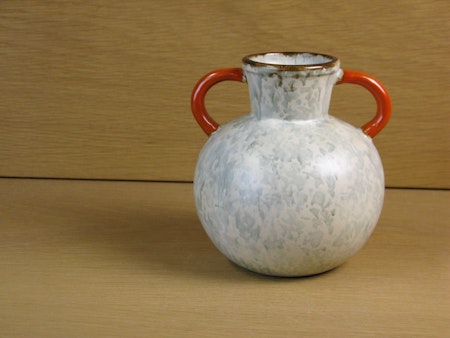 greyish/orange/brown vase 97