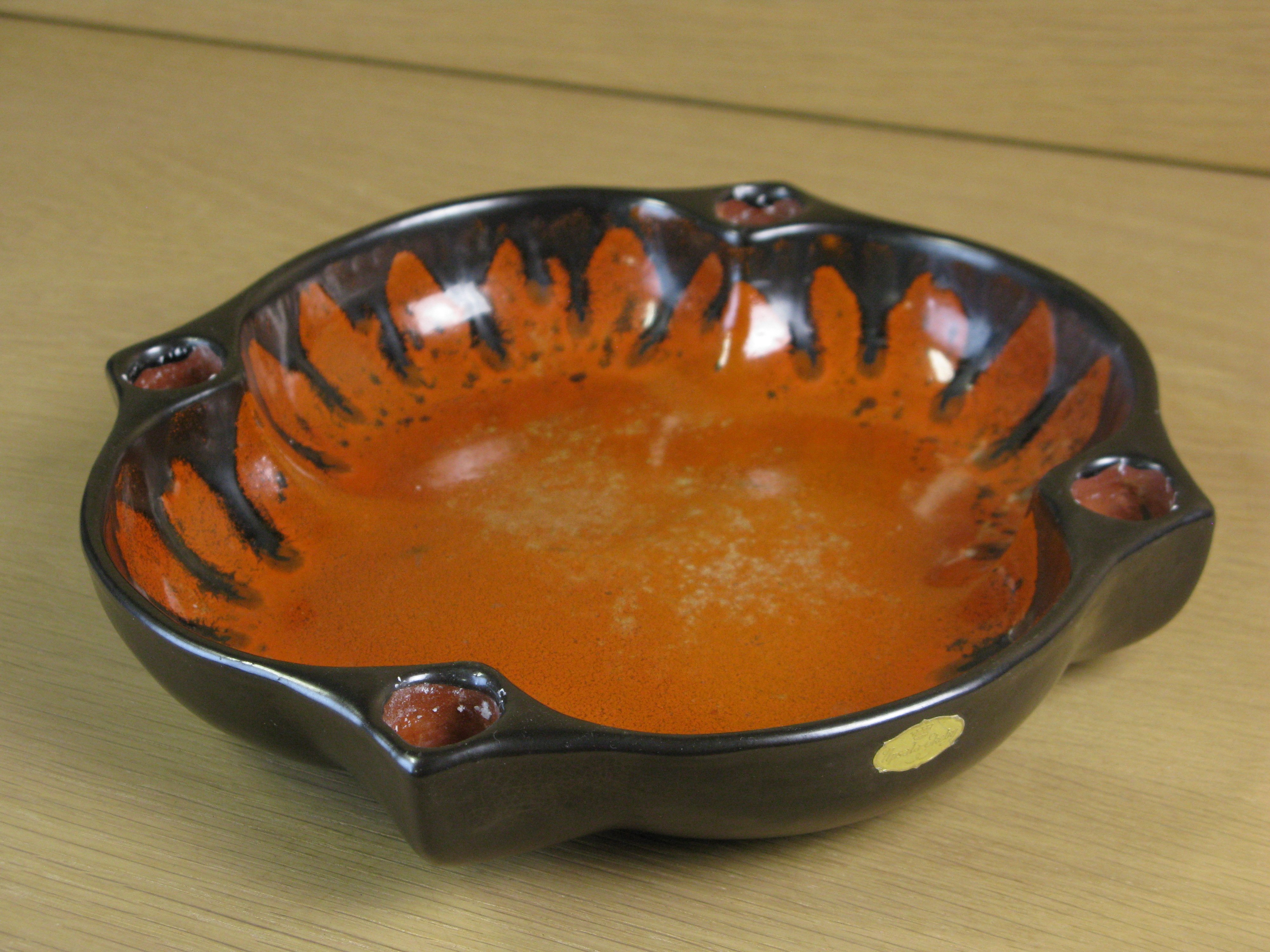 black/orange advent bowl 2675