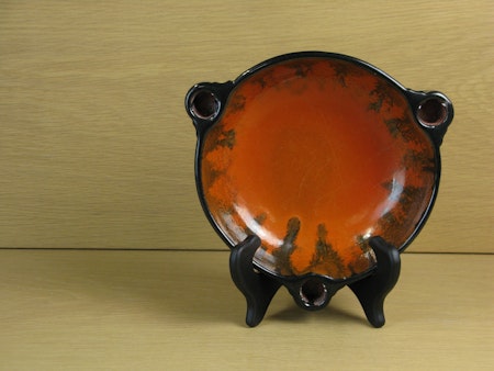 black/orange candle bowl 2506