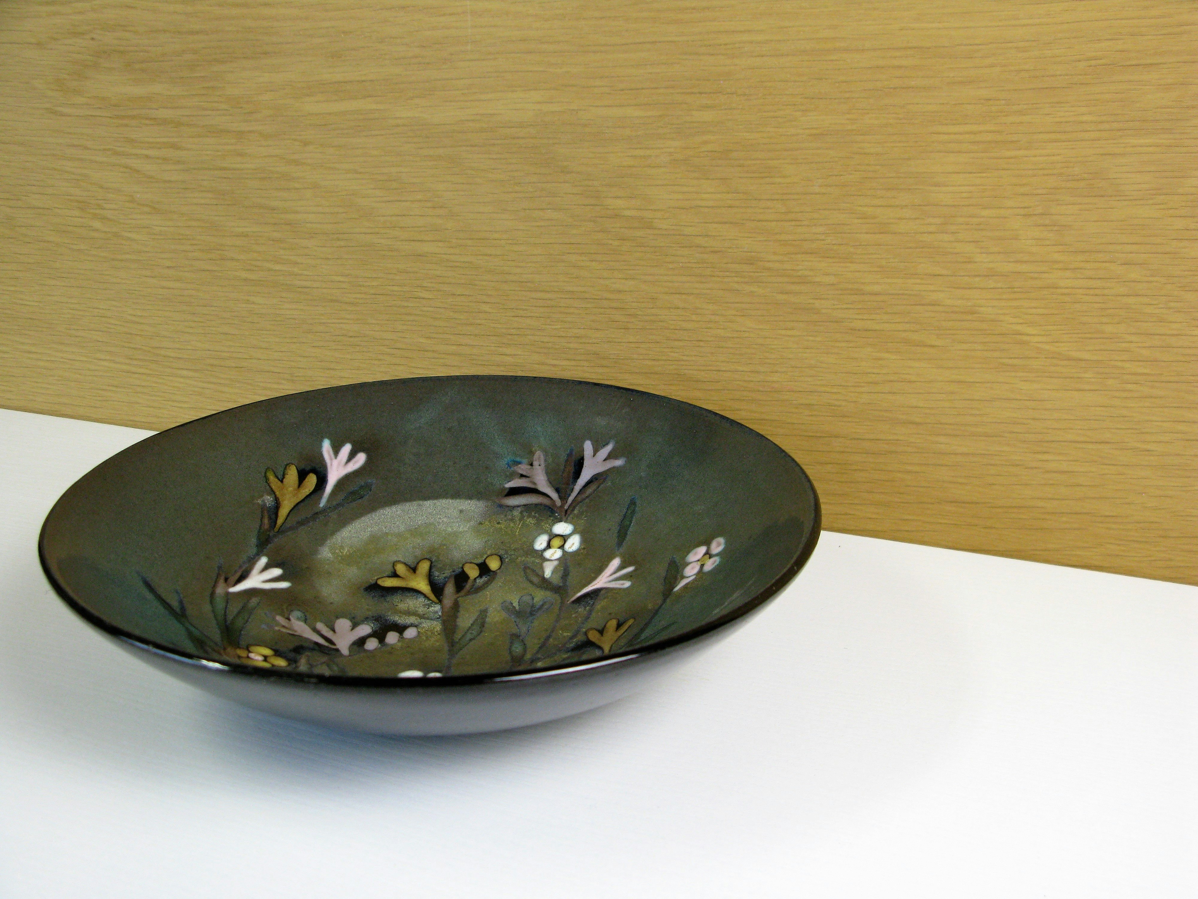 Unique dark flower bowl abg