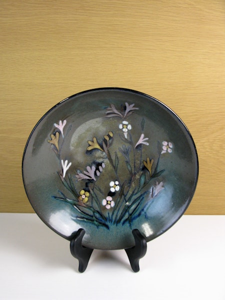 Unique dark flower bowl abg