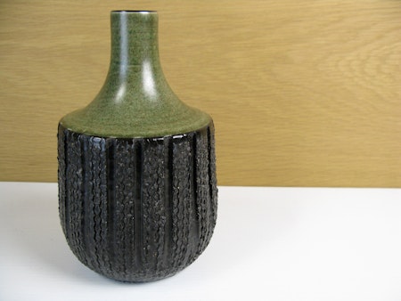number one brown/green vase
