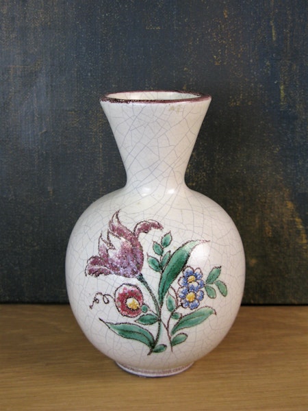 flower craquelure vase 246