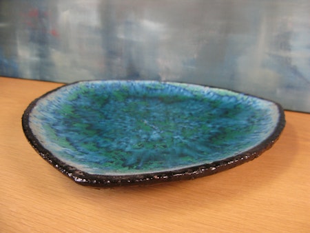 blue/green fiorella plate 2350