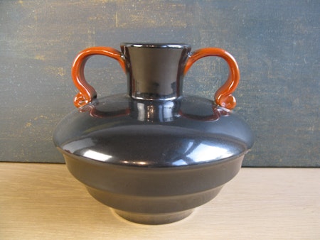 black/orang vase 2761-2
