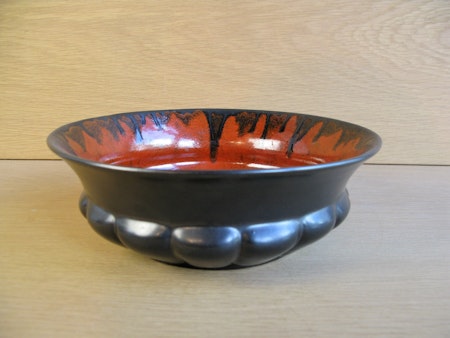 black/orange bowl 131