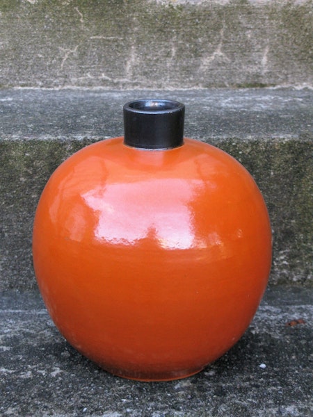 orange steninge vase