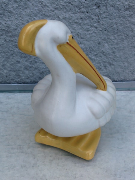 white/yellow pelican